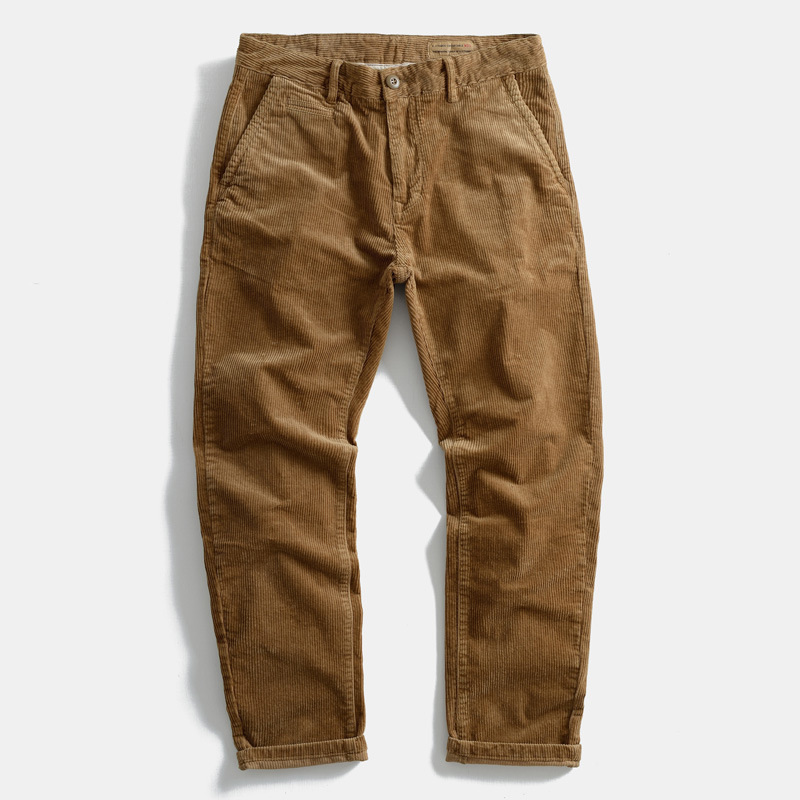 Mens Corduroy Casual Pants For Autumn And Winter
