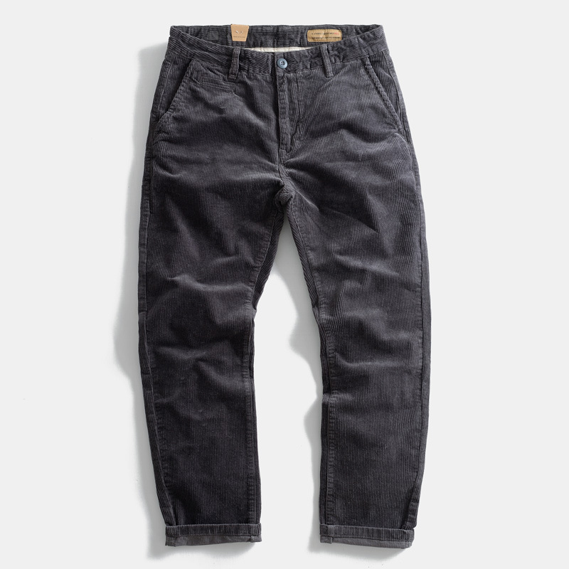 Mens Corduroy Casual Pants For Autumn And Winter
